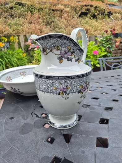 Mid Century Wash Basin and Jug