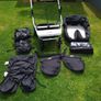 Mountain Buggy Duet Twin Pushchair Carrycot Plus Rain Cover in Excellent Condition Image 3