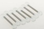 Clear Acrylic Tongue Bars - 2 for 1 Euro