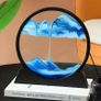 18x19cm/7.09x7.48inch Creative Home Crafts, 3D Dynamic Living Room Decorations, Gifts, Round Quicksand Paintings Image 2
