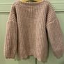 Thick knit pink jumper  4-5 years Image 2