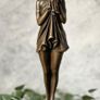 The Sad Girl - Bronze, Marble, Signed Image 2