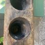 Old vintage wooden candle holder Image 4
