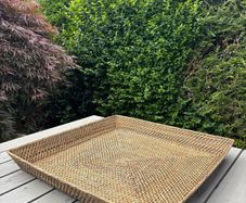Large Wicker Tray