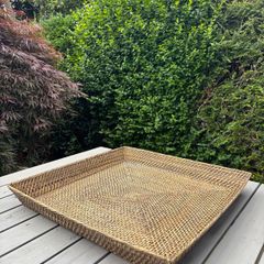 Large Wicker Tray