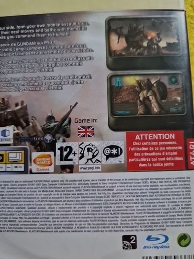Gundam  PlayStation 3 Ps3 Games Original