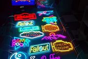 Retro Neon style arcade/game room signs