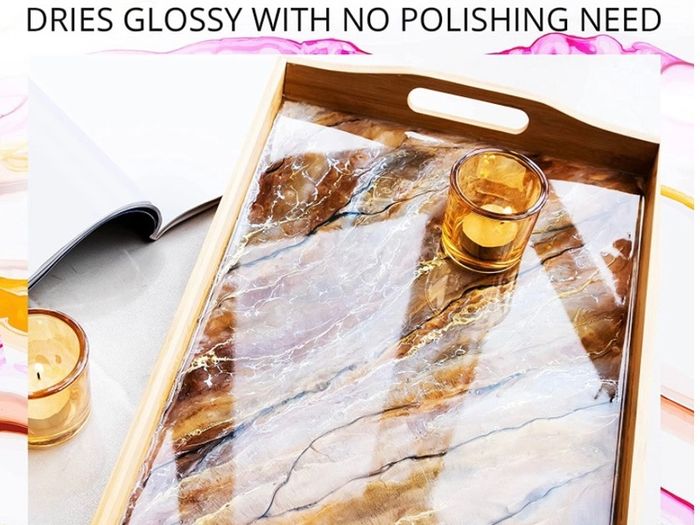 Epoxy Resin Kit - Crystal Clear Resin & Hardener Casting Resin for Jewelry Crafts & Art Resin - Food Safe, Self Leveling with High Gloss, UV & Heat Resistant, No Bubble & Yellowing 1L (FREE POSTAGE)