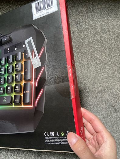 Trust GXT Odyss Semi-Mechanical Gaming Keyboard - RGB - Brand New Boxed (UK Layout)