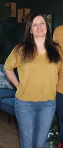 Mustard Jumper/ Top  Size 12