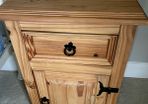 Solid pine bedside locker