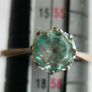 Vintage 9Ct Yellow Gold 375 Emerald  Ring size:P 2,18g Image 8