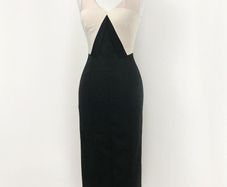 Karen Millen Black Tri-tone dress size 10