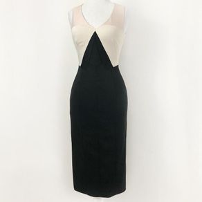 Karen Millen Black Tri-tone dress size 10