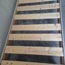 single bed,solid wood,oak top,grey. Image 2