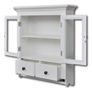 Wooden Kitchen Wall Cabinet with Glass Door White Image 3