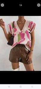 Shein v-neck knitted vest