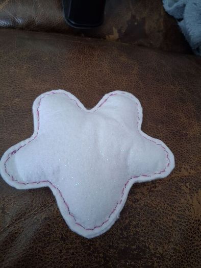 handmade white star
