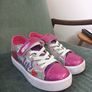 Heelys Snazzy X2 Shoes Silver Rainbow Heart UK Size 1 Image 2