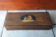Antique - 19th Century Inlaid Walnut Glove Box