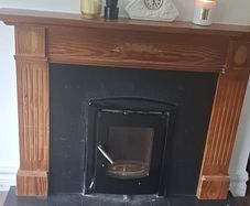 fireplace and stove