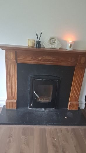 fireplace and stove