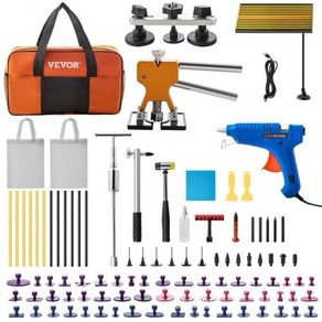 NEW SALE | Dent Removal Tool, 89 Pcs Paintless Dent Repair Tools, Led Baffle Board Car Dent Repair Kit, Glue Puller Tabs Dent Puller Kit for Auto Dent Removal, Minor Dents, Door Dings And Hail Damage