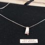 9ct  white gold diamond necklace Image 2