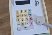 Wooden Toy cash register