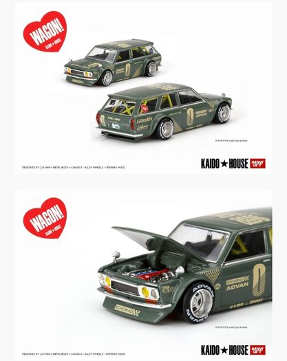 Mini GT Kaido House #10 Datsun Wagon New Sealed