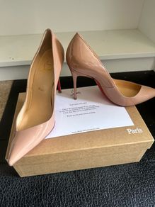 Christian Louboutin Patent nude heel