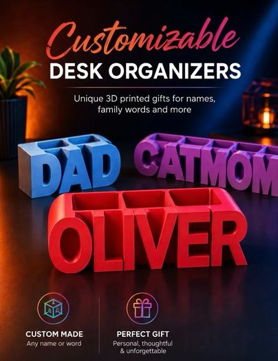 Customisable Desk organiser
