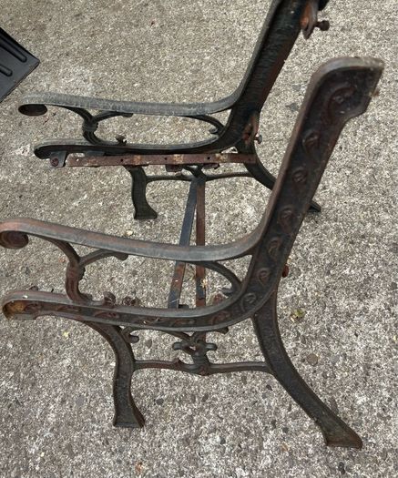 Cast Iron Garden Benches Ends and Backs