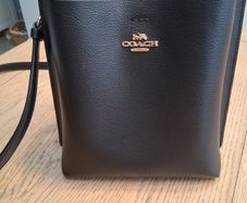 Coach Black Leather Mollie Bag