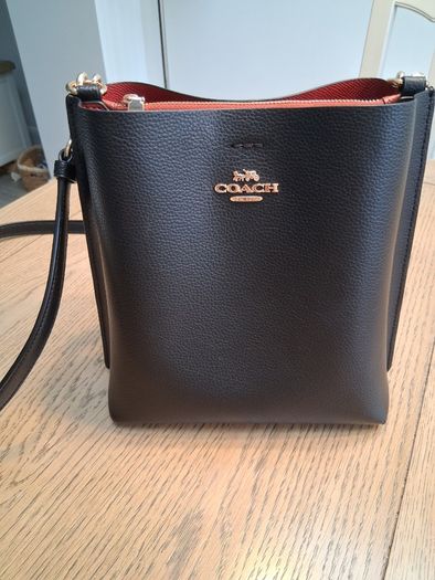 Coach Black Leather Mollie Bag