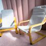 2x  IKEA Childrens Armchairs Poang. Very Good Condition Image 7