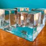 Vintage 1960s  Ice block candle holder Image 4