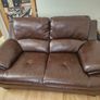 Faux Leather Sofa Image 4
