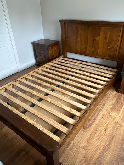 EZ living double bed frame and lockers