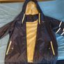 Nike Athletics Vintage Windbreaker Jacket Navy Blue Hooded Size M Image 2