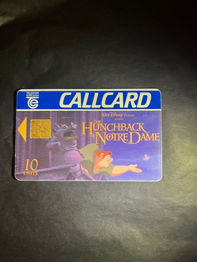 Disney telecom eireann callcards inc Aladdin Pocahontas and hunchback of notre dame