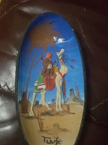 Hand made clay plate