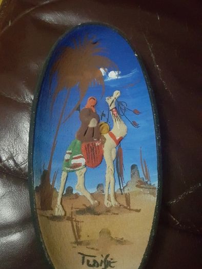 Hand made clay plate