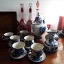 Russian Gzhel handmade and hand painted tea set Image 4