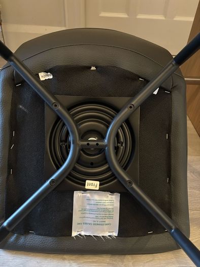 DAVY Bar Stools Anthracite Grey Set of 2