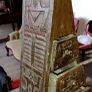 Wooden carved box with drawers Image 2