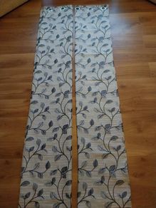 Curtains and matching cushions
