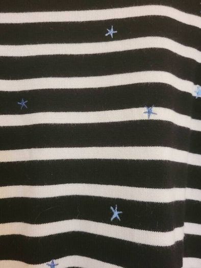 Warehouse New Striped Star Jumper