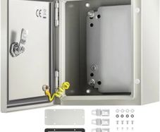 NEMA Steel Enclosure, 25x20x15 cm NEMA 4X Steel Electrical Box, IP66 Waterproof & Dustproof