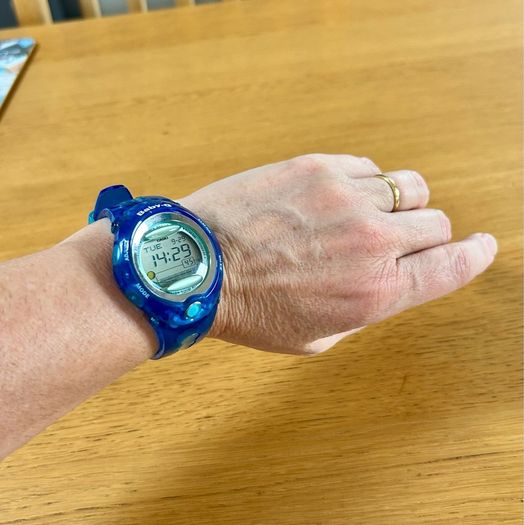 Casio BabyG Vintage Translucent Blue Digital Watch Module 2477  New Battery